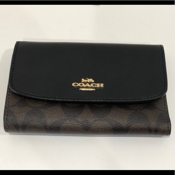 NWT COACH Medium Envelop Wallet Signature Canvas - Picture 3 of 6